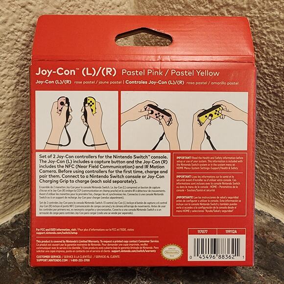 Switch Joy-Cons L/R, Pastel Pink & Pastel Yellow (NEW) - Nintendo - Picture 2 of 4